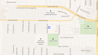 Map for Cedar Glen Apartments - Oxnard, CA