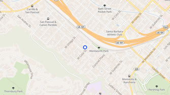 Map for Carla Apartments - Santa Barbara, CA