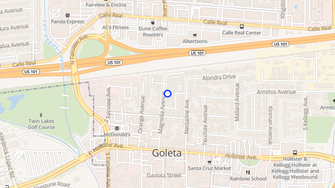 Map for Valli Hi Apartments - Goleta, CA