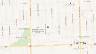 Map for Christian Manor Apartments - Plainview, TX
