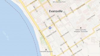 Map for Cambridge Arms Apartments - Evansville, IN