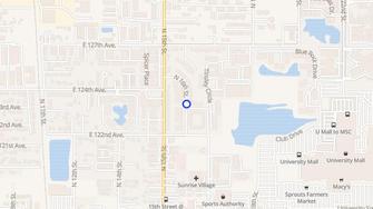 Map for Cinnamon Cove Apartments - Tampa, FL