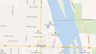 Map for Kellies Castle Apartments - Oregon, IL