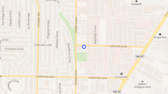 Map for Colorado Square Apts - Arlington, TX