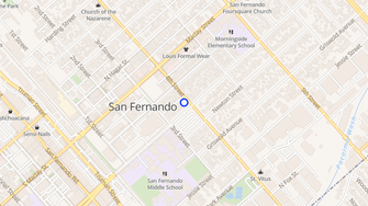 Map for Vera Apartments - San Fernando, CA