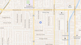 Map for Vanowen Apartments West - Chatsworth, CA