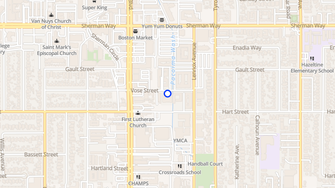 Map for Vose Apartments - Van Nuys, CA