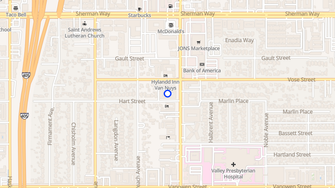 Map for Sepulveda Garden Apartments - Van Nuys, CA