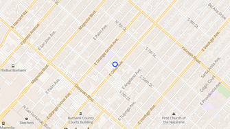 Map for Park Verdugo Apartments - Burbank, CA