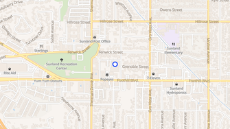 Map for Floralita Apartments - Sunland, CA