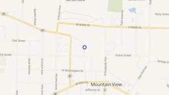 Map for Mountain Lodge Apartments - Mountain View, AR