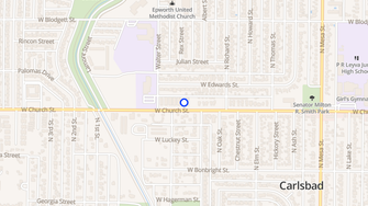 Map for 1308 Church Street - Carlsbad, NM