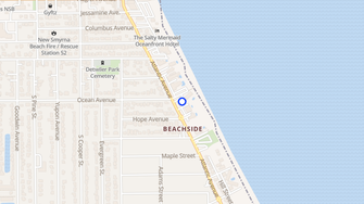Map for Coronado Del-Mar Condominium - New Smyrna Beach, FL