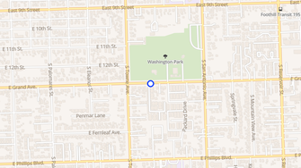 Map for Park Grand Apartments - Pomona, CA