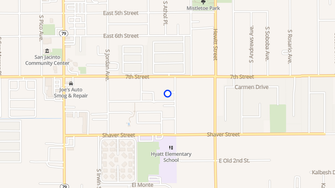 Map for Pine Tree Apartments - San Jacinto, CA