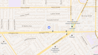Map for Arlington Gardens Apartments - Riverside, CA