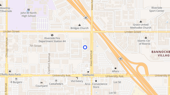Map for GrandMarc at University Village - Riverside, CA