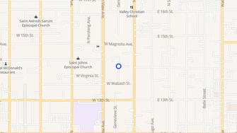 Map for Mountain View Manor Apartments - San Bernardino, CA