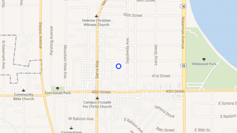 Map for Villa Real Apartments - San Bernardino, CA
