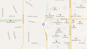 Map for Meadowlark Hill Apartments - Overland Park, KS