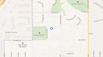 Map for Clines Apartments - Overland Park, KS