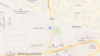 Map for Westgate Garden Apartments - West Sacramento, CA