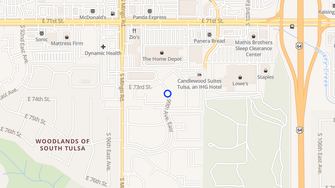 Map for Windsail Apartments - Tulsa, OK