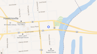 Map for Cotton Mill Lofts - Hawkinsville, GA