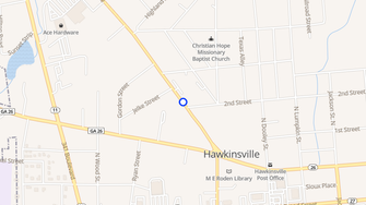 Map for Henry Way Apartments - Hawkinsville, GA