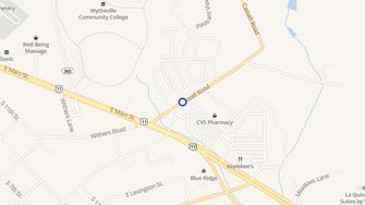 Map for Longview Apartments - Wytheville, VA
