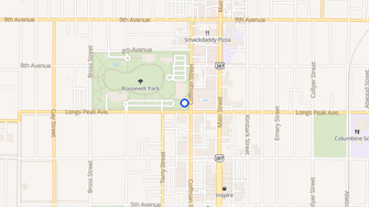 Map for Roosevelt Park Apartments - Longmont, CO