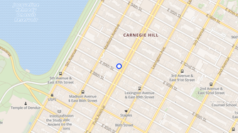 Map for 1110 Park Avenue - New York, NY