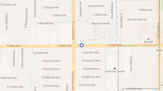 Map for Boulder Creek Apartments - Fresno, CA