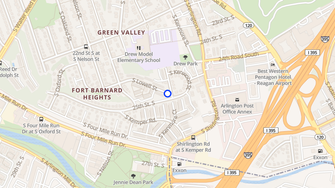 Map for Fort Henry Gardens - Arlington, VA