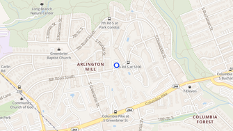 Map for Arbor Heights - Arlington, VA