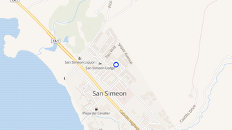 Map for Oceanside Apartments - San Simeon, CA