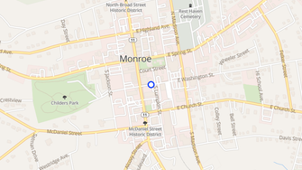 Map for James Monroe Homes - Monroe, GA