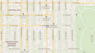 Map for Corona Court Apartments - Denver, CO