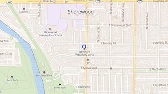 Map for Beverly Apartments (Atlas) - Shorewood, WI