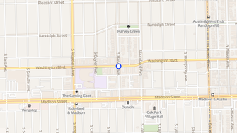 Map for 347-357 S. Harvey Ave & 238-250 Washington Blvd. - Oak Park, IL