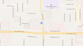 Map for Cobblestone Village Apartments - Fresno, CA