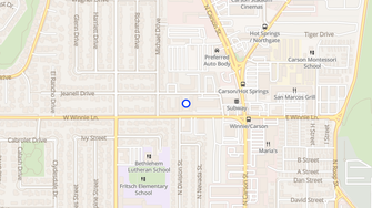 Map for Merada North Apartments - Carson City, NV