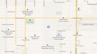 Map for Palm Circle Apartments - Hanford, CA