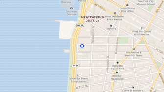 Map for 110 Horatio Street Apartments - New York, NY