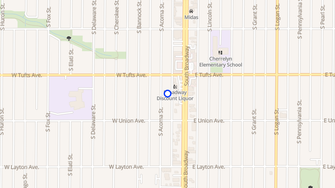 Map for 4640 S Acoma St - Englewood, CO