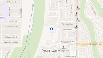 Map for Aurora Village Apartments - Youngtown, AZ