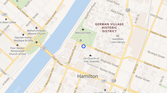 Map for The Marcum Apartments - Hamilton, OH