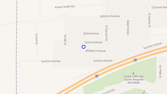 Map for Country Club Mobile Home Park - Kingman, AZ