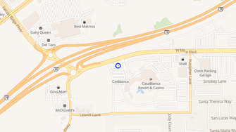 Map for Oasis RV Park - Mesquite, NV