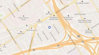 Map for 2446 Purdue Avenue Apartments - Los Angeles, CA